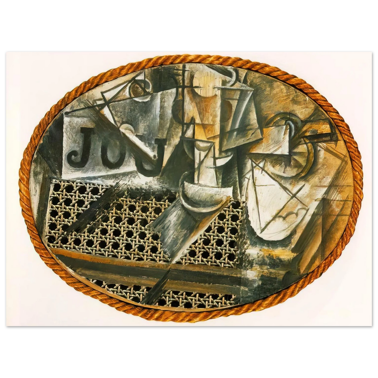 Pablo Picasso - Still Life with Caned Chair Fine Art Poster - Default Title