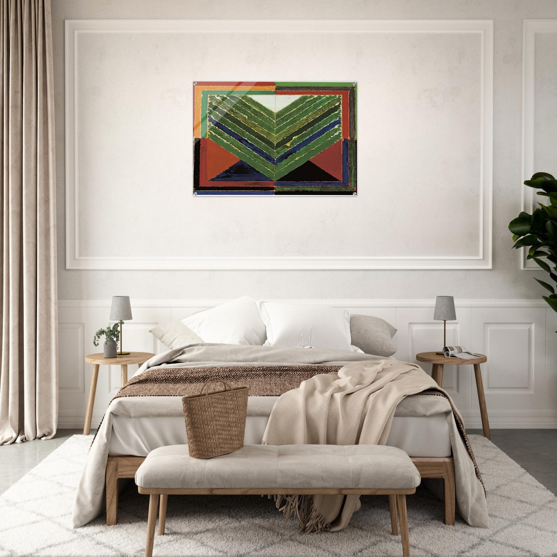 L'Arbre - Abstract Art - S. H. Raza Acrylic Print - 70x100 cm / 28x40″ inches | S. H. Raza Wall Art | S. H. Raza Prints