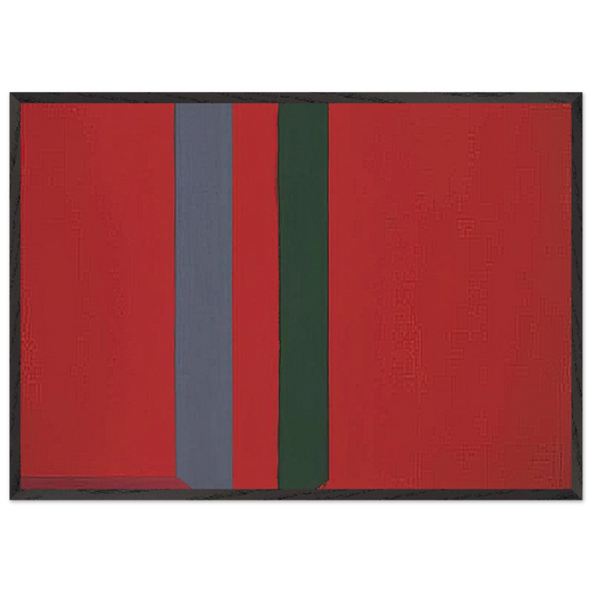 28566 - 1966 - John Hoyland Framed Art Print – Black Wooden Frame - Default Title - -Framed Art Print