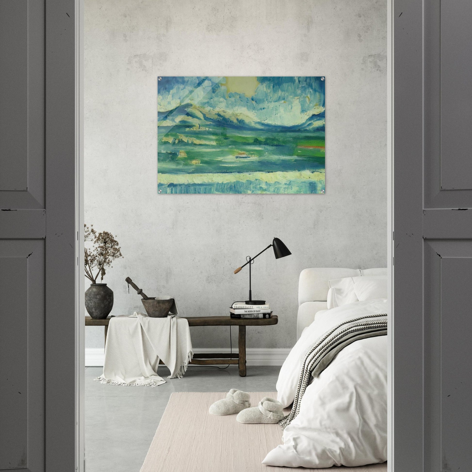 LANDSCAPE NEAR AMPURDAN 2 - Salvador Dali Acrylic Print - 70x100 cm / 28x40″ inches | Salvador Dali Wall Art | Salvador Dali Prints
