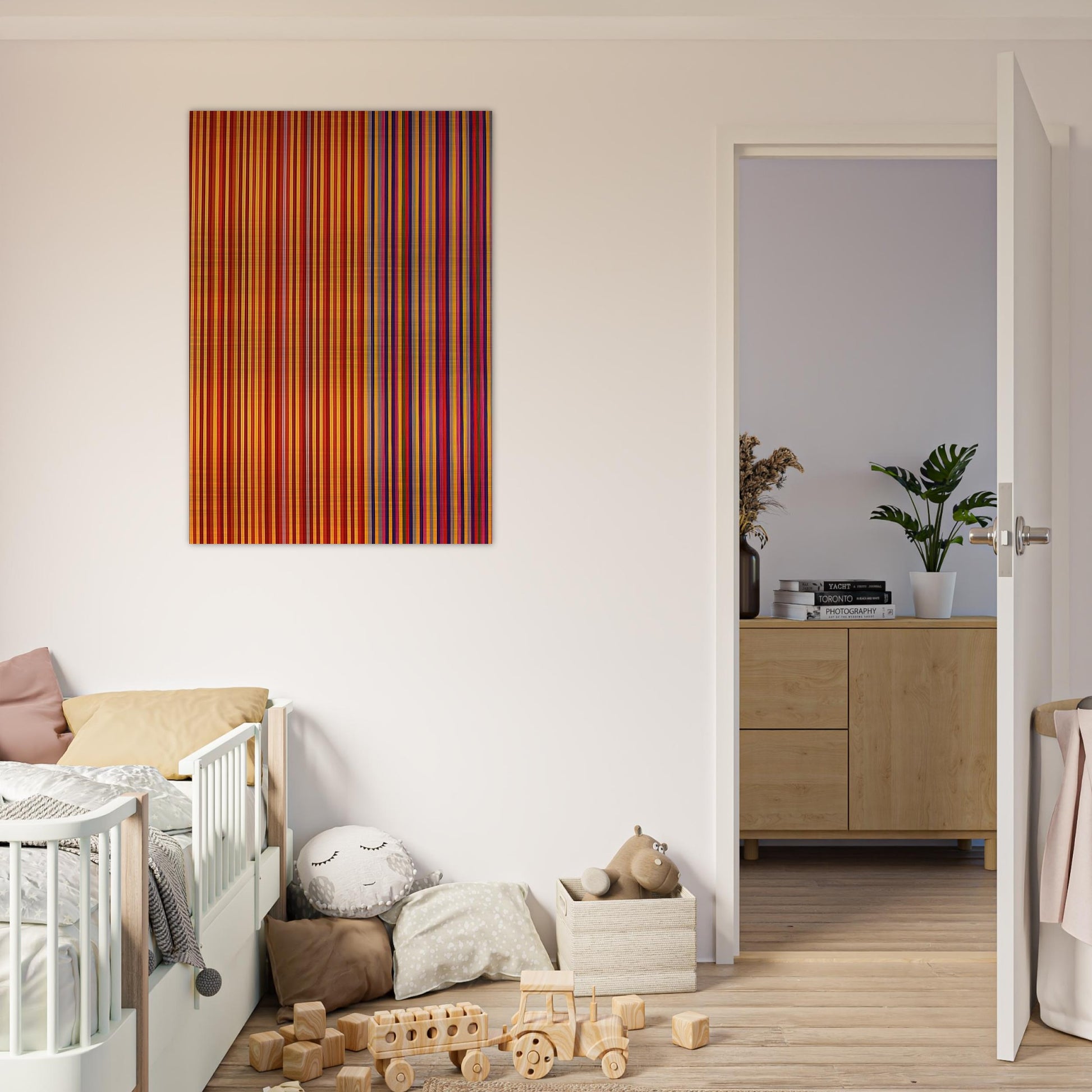 Equinox - 1965 - Gene Davis Brushed Aluminum Print - 70x100 cm / 28x40 inches | Gene Davis Aluminum Print | Gene Davis Prints