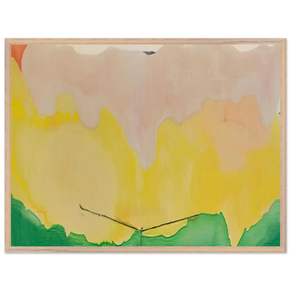 Helen Frankenthaler - Boulevard - 1973 Wall art - 45x60 cm / 18x24 Inches - Premium Wooden Framed Poster With Fine Art Paper - Wood frame