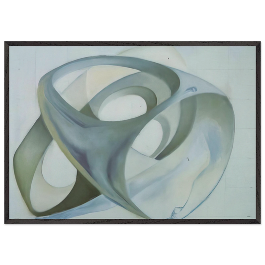 TOPOLOGICAL CONTORTION OF A FEMALE FIGURE - Salvador Dali Framed Art Print – Black Wooden Frame - Default Title - -Framed Art Print