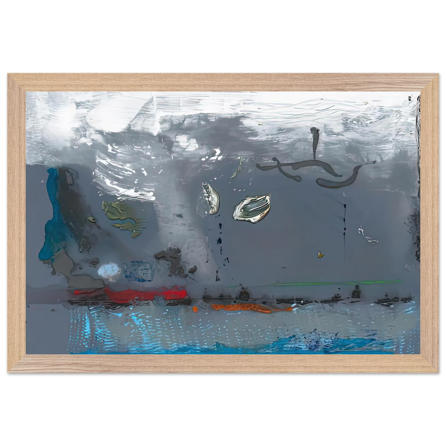 Helen Frankenthaler - Vespers, 1992- Wall Art - 30x40 cm / 12x16 inches - Premium Wooden Framed Poster With Fine Art Paper - White frame