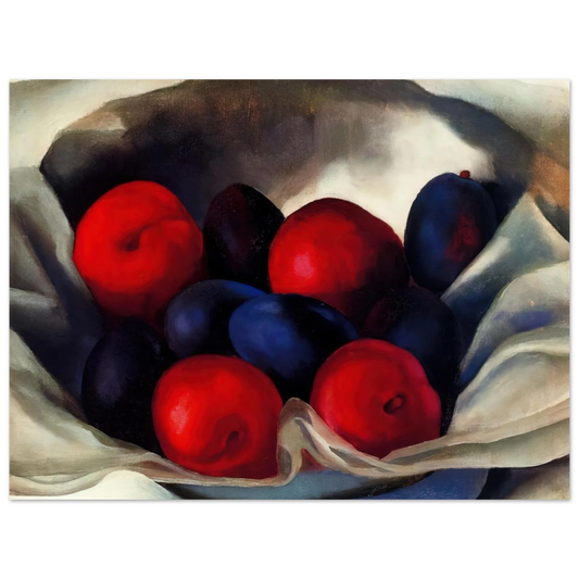Georgia O'Keeffe - Plums Fine Art Poster - 13x18 cm / 5x7 inches