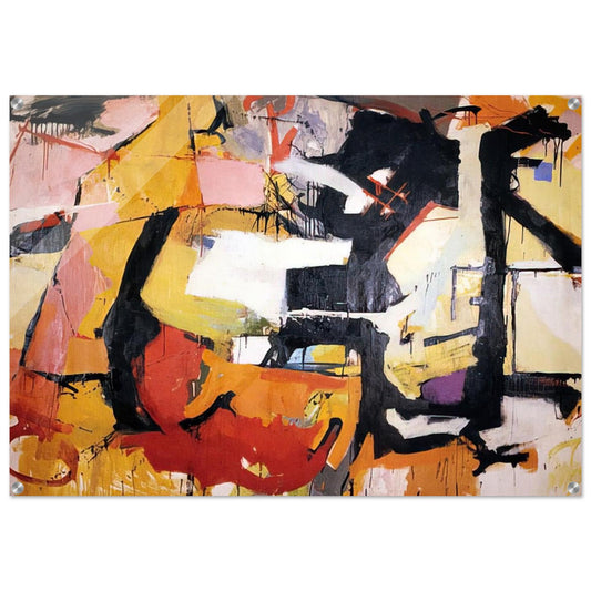 ABSTRACT FORCE HOMAGE TO FRANZ KLINE 1952 - Audrey Flack Acrylic Print - 70x100 cm / 28x40″ inches