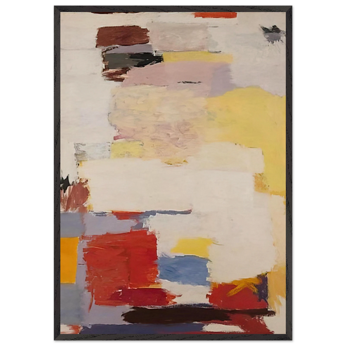 Untitled - 1959 N12 - Giorgio Cavallon 70x100 cm / 28x40 inches Framed Art Print – Black Wooden Frame