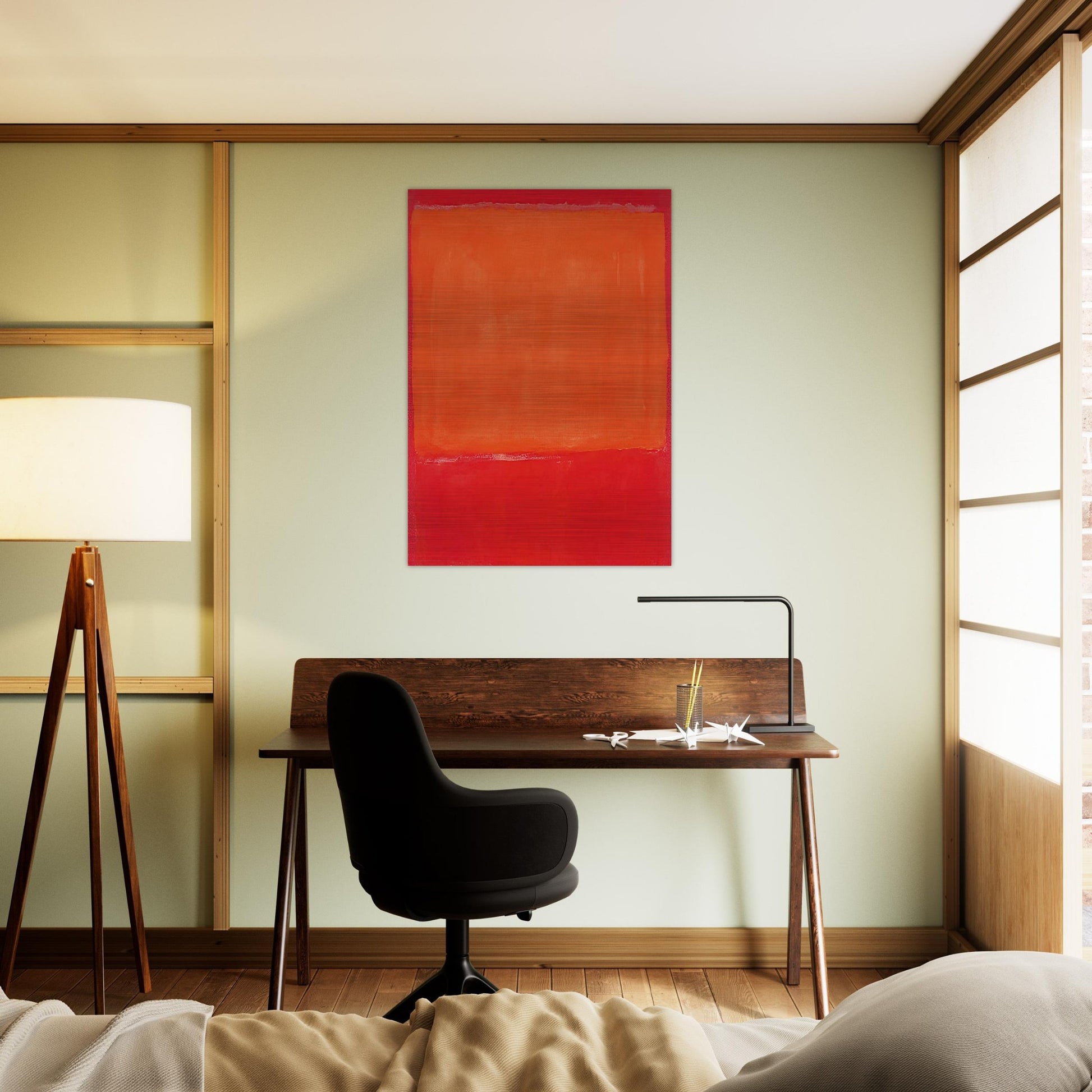 Ochre and Red on Red - 1957 - Mark Rothko Brushed Aluminum Print - 70x100 cm / 28x40 inches | Mark Rothko Aluminum Print | Mark Rothko Prints