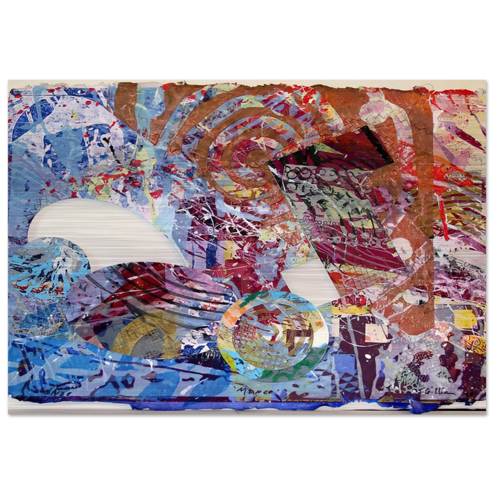 Manet II - Sam Gilliam Brushed Aluminum Print - 70x100 cm / 28x40 inches | Sam Gilliam Aluminum Print | Sam Gilliam Prints