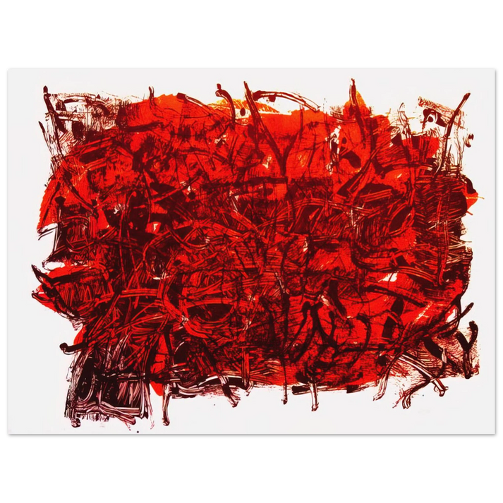 Jean-Paul Riopelle - Leaves III  75x100 cm / 30x40inches Fine Art Poster