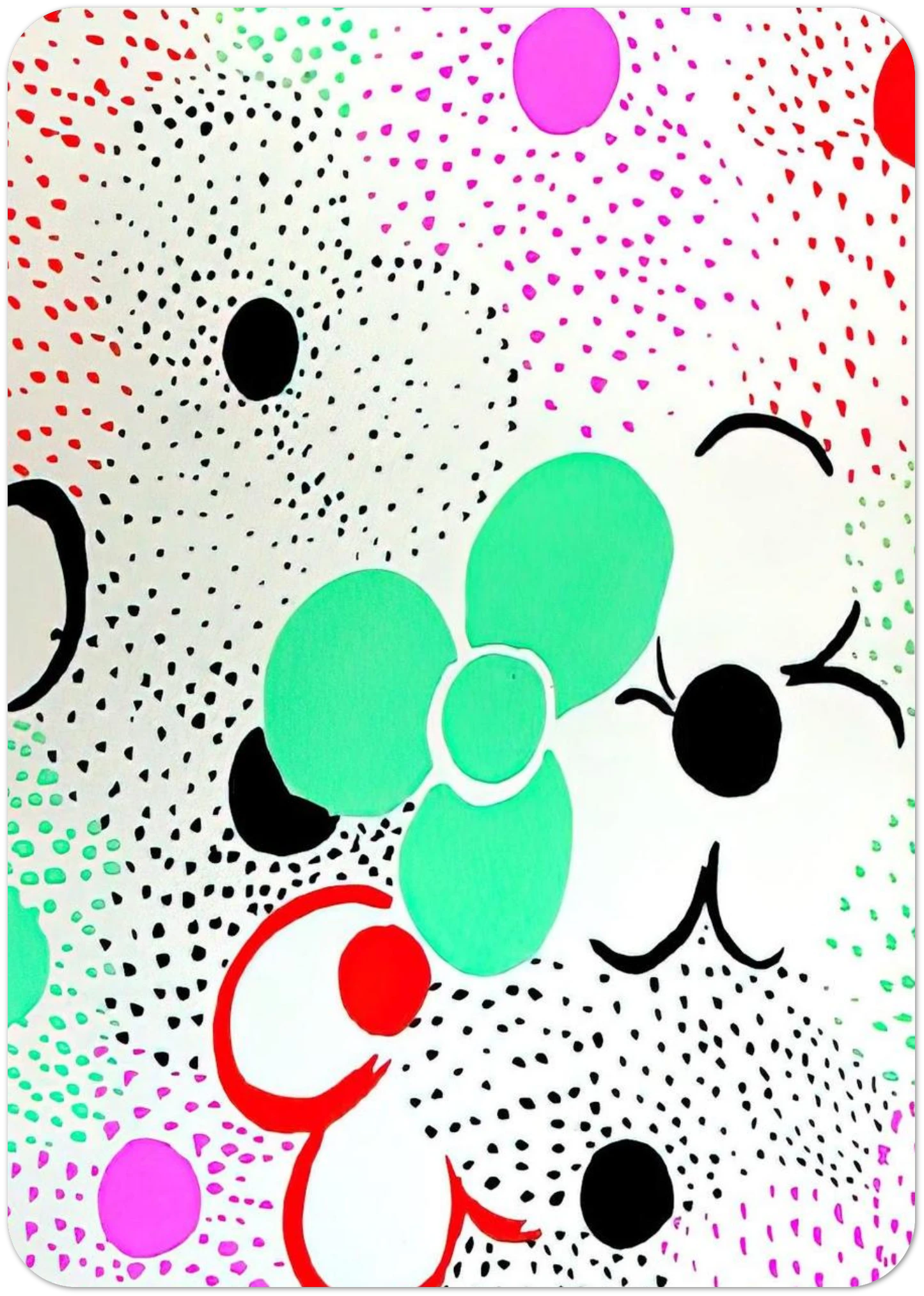 COMPOSITION 12 By Sonia Delaunay Pack of 10 Post Cards | Sonia Delaunay Post Cards | A6 (10.5 x 14.8 cm) - 4.1 x 5.8 inches