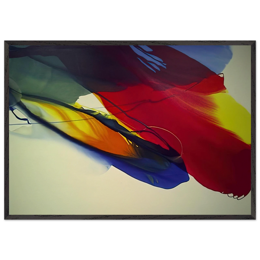 Phenomena Point Swing and Flank - 1964 - Paul Jenkins Framed Art Print – Black Wooden Frame - Default Title - -Framed Art Print