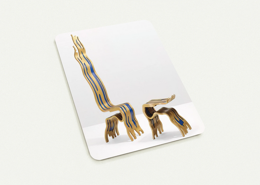 BRUSHSTROKE CHAIR AND OTTOMAN 1988 By Roy Lichtenstein Pack of 10 Post Cards | Roy Lichtenstein Post Cards | A6 (10.5 x 14.8 cm) - 4.1 x 5.8 inches