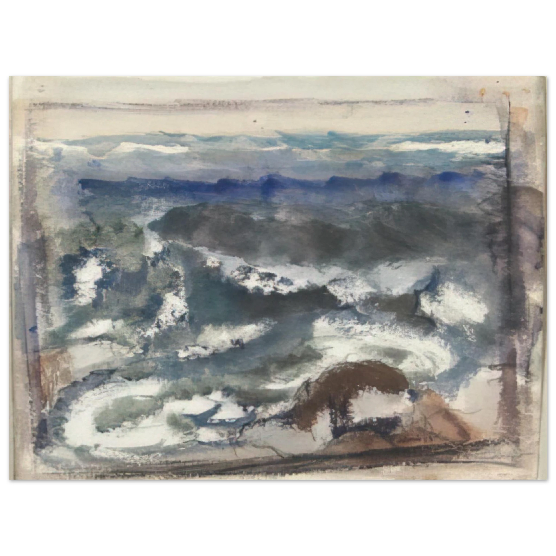 John Marin - The Sea - 1923 Fine Art Poster - Default Title