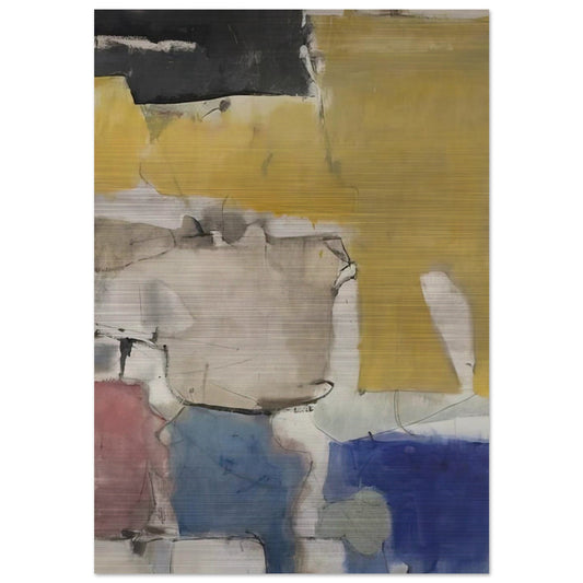Albuquerque #9 - Richard Diebenkorn Brushed Aluminum Print - 70x100 cm / 28x40 inches | Richard Diebenkorn Aluminum Print | Richard Diebenkorn Prints