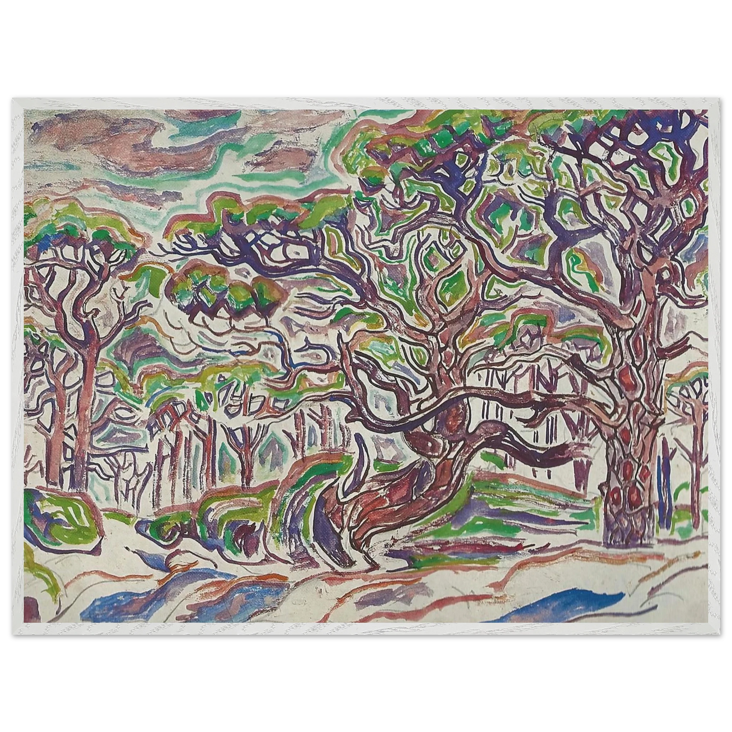 Walter Inglis Anderson - Walter Anderson Wall art - A1 (59.4 x 84.1  cm) - Premium Wooden Framed Poster With Fine Art Paper - Wood frame