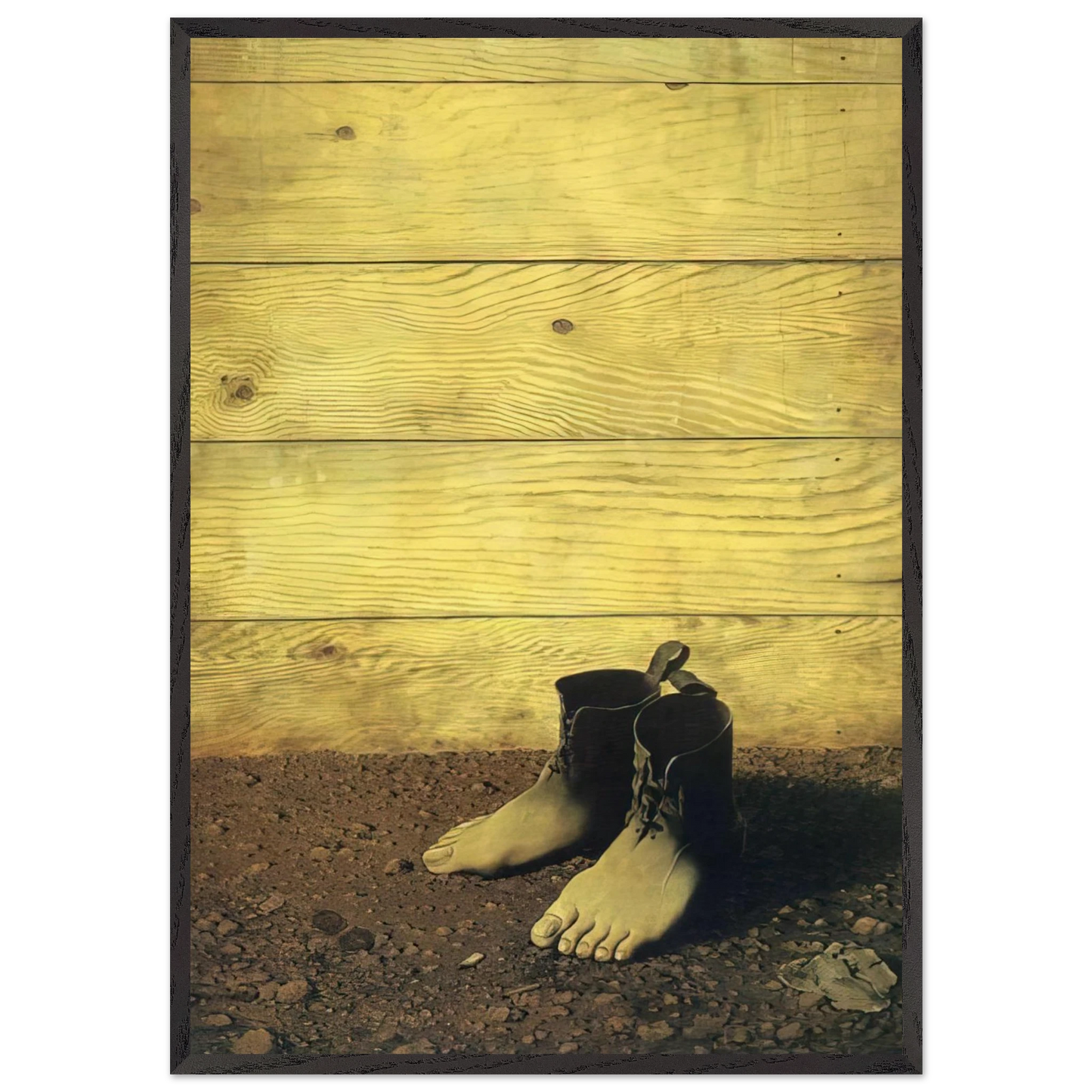 THE RED MODEL 1934 - Rene Magritte Framed Art Print – Black Wooden Frame - Default Title - -Framed Art Print