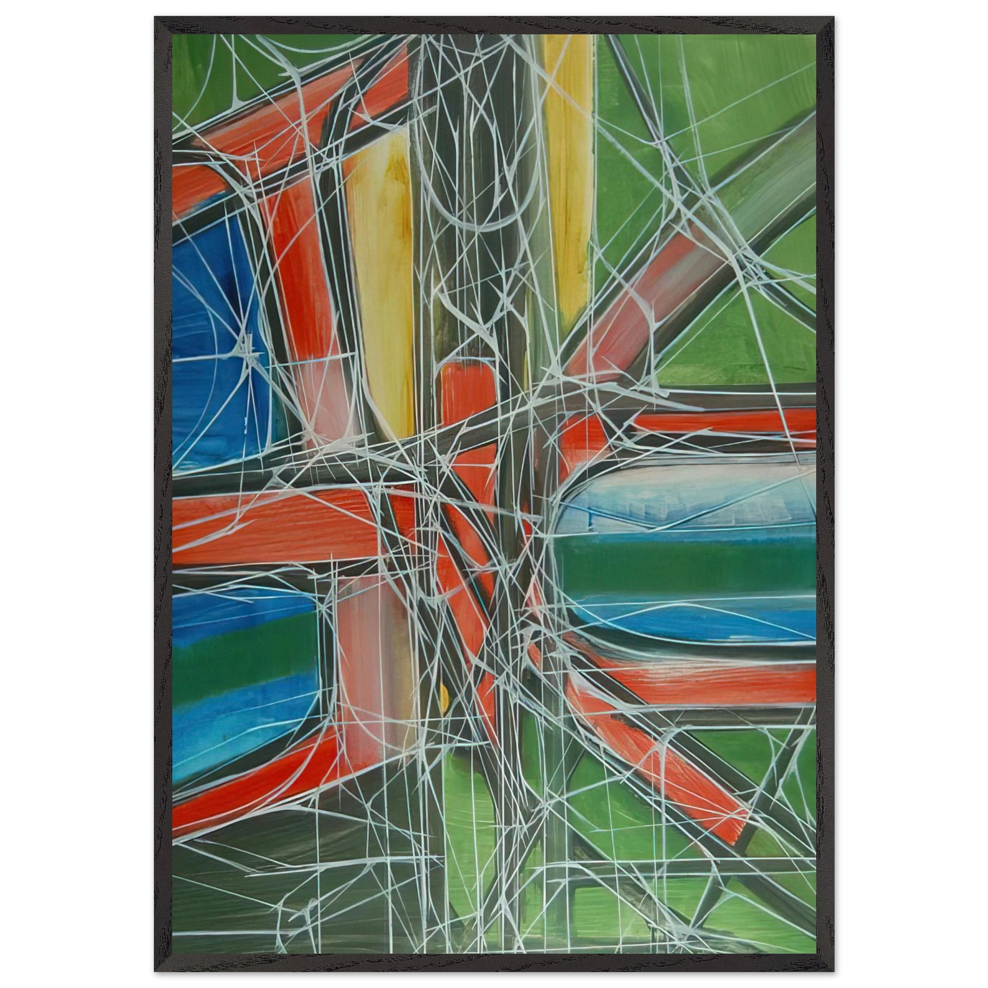 Untitled - 1965 N2 - Jimmy Ernst Framed Art Print – Black Wooden Frame - Default Title - -Framed Art Print