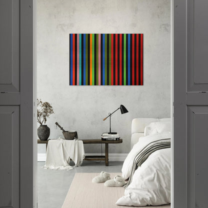 Firebox - 1964 - Gene Davis Brushed Aluminum Print - 70x100 cm / 28x40 inches | Gene Davis Aluminum Print | Gene Davis Prints