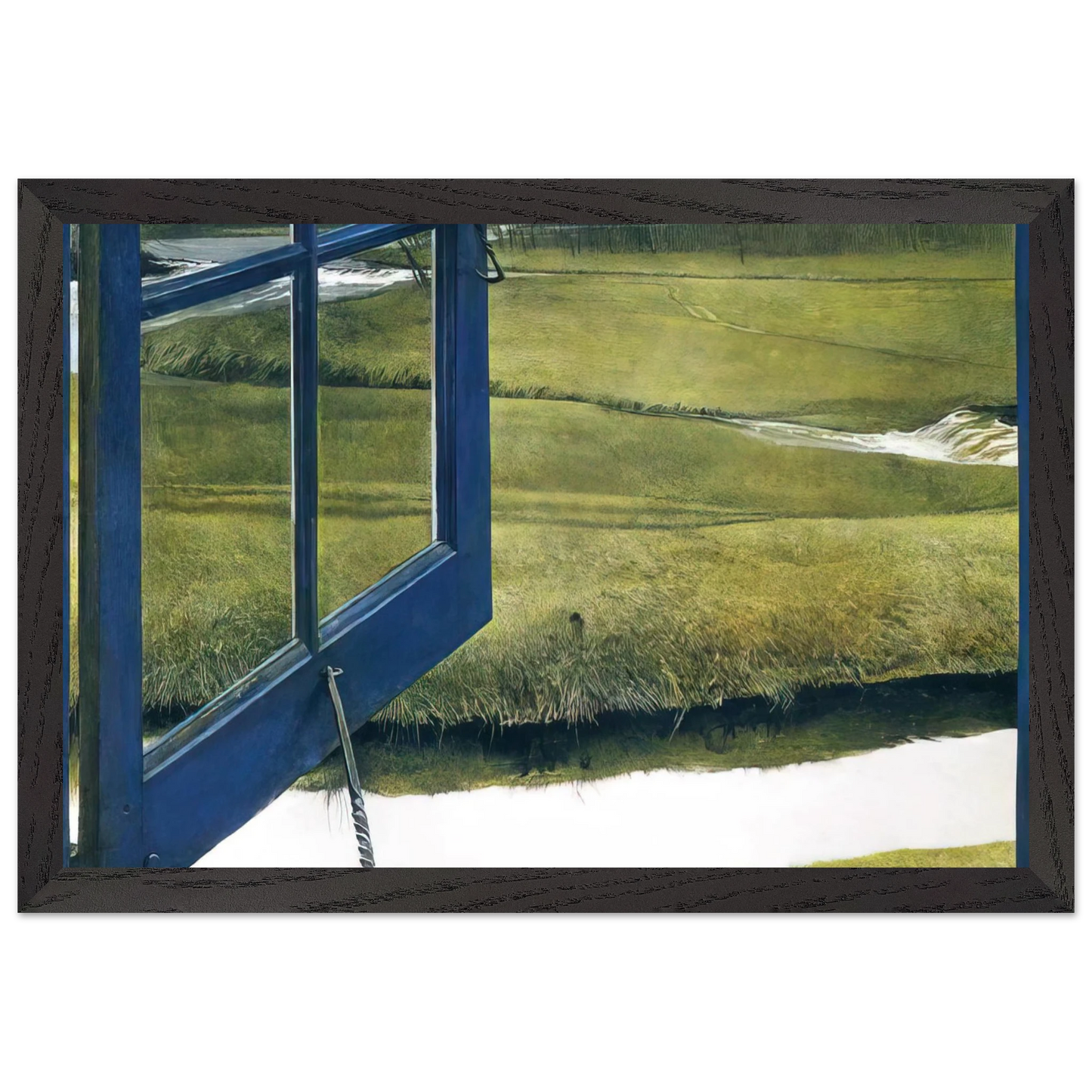 Andrew Wyeth - LOVE IN THE AFTERNOON Wall Art - 30x40 cm / 12x16 inches - Premium Wooden Framed Poster With Fine Art Paper - White frame