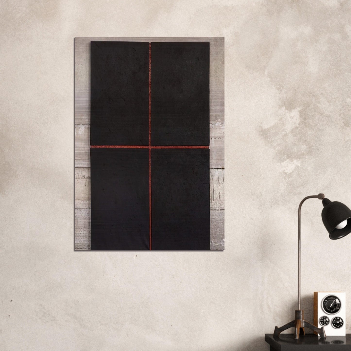 Untitled First Relief - 1961 - Donald Judd Brushed Aluminum Print - 70x100 cm / 28x40 inches | Donald Judd Aluminum Print | Donald Judd Prints