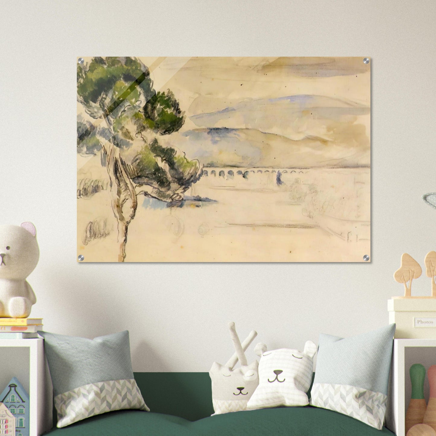 Pine Tree in the Arc Valley - Paul Cézanne Acrylic Print - 70x100 cm / 28x40″ inches