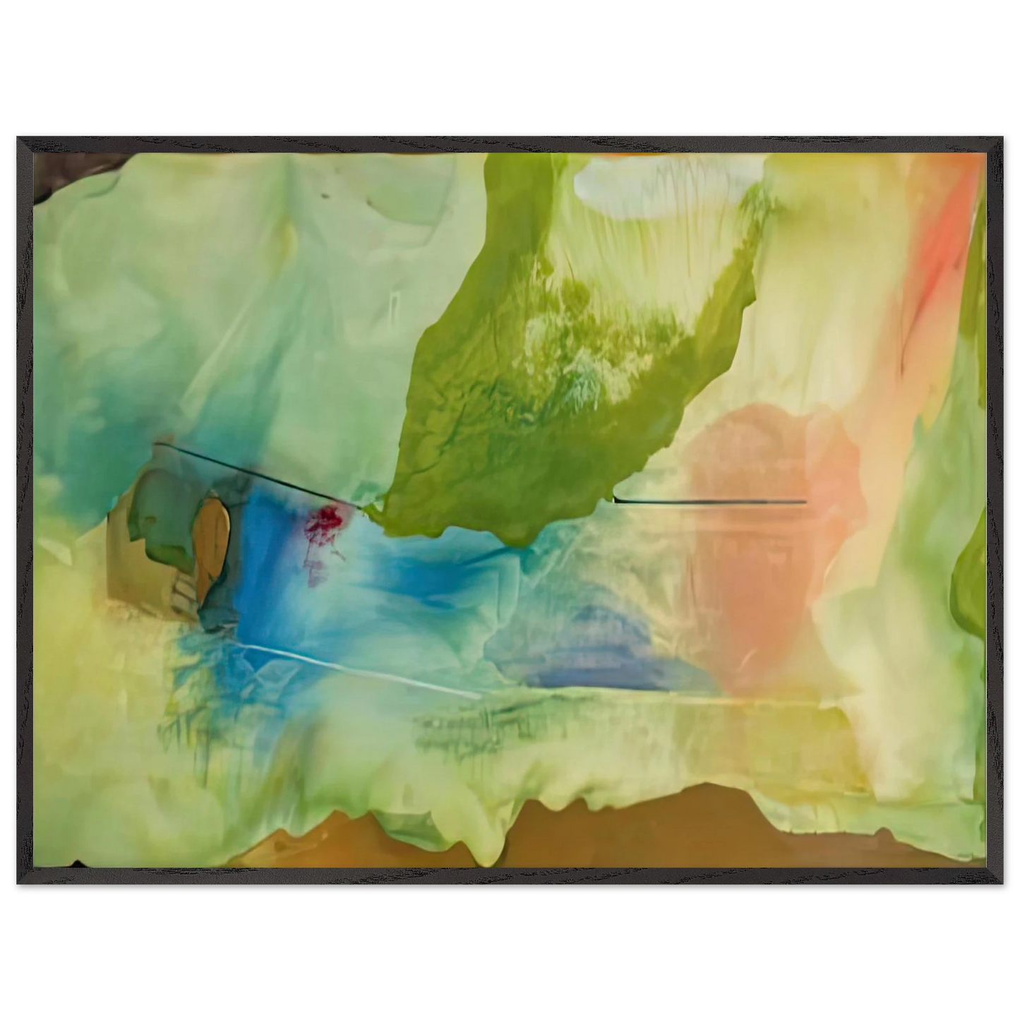 Helen Frankenthaler - Hint from Bassano, 1973- Wall Art - 28x40 inches / 70x70 cm - Canvas (Imperial) - -