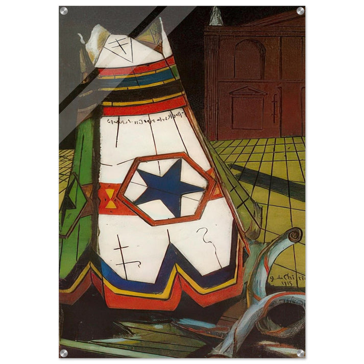 PLAYTHINGS OF THE PRINCE 1915 - Giorgio de Chirico Acrylic Print - 70x100 cm / 28x40″ inches