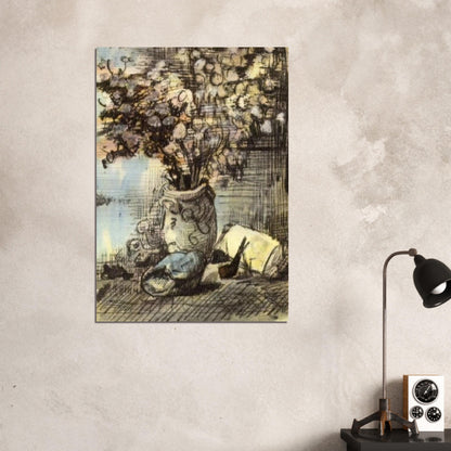 Honesty in a Vase - Vincent van Gogh Brushed Aluminum Print - 70x100 cm / 28x40 inches | Vincent van Gogh Aluminum Print | Vincent van Gogh Prints