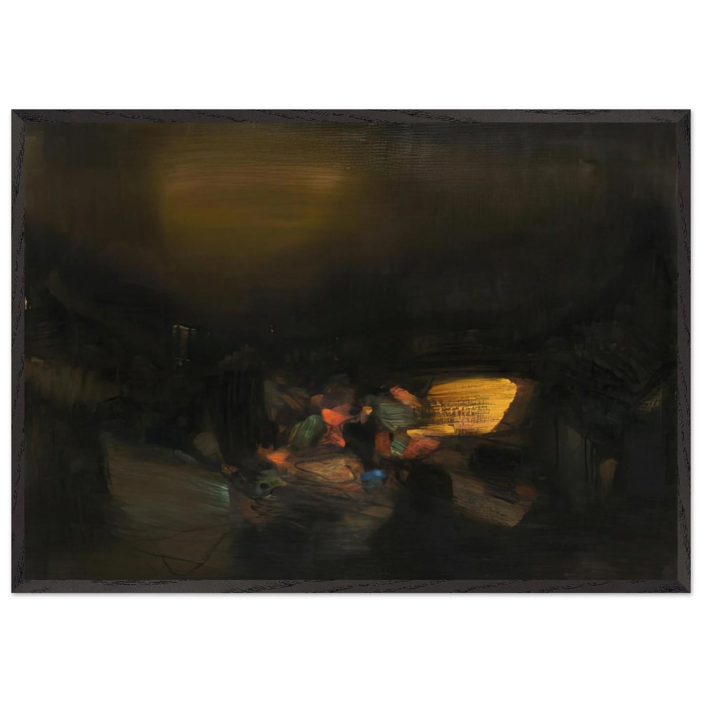 4 AVRIL 1979 - Chu teh Chun Framed Art Print – Black Wooden Frame - Default Title - -Framed Art Print