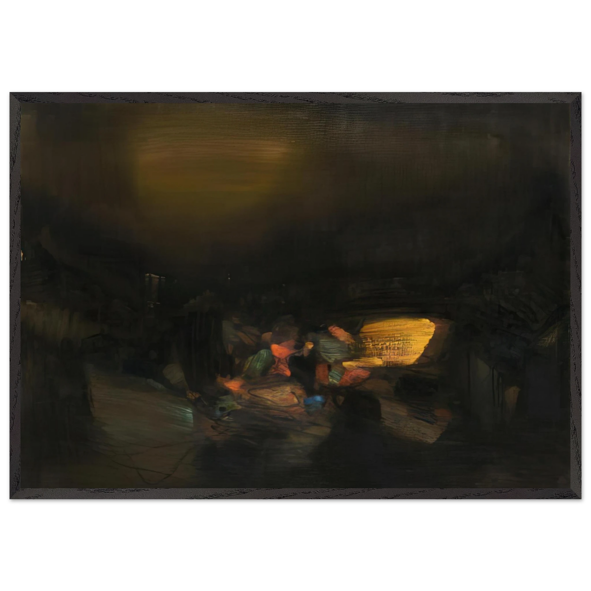 4 AVRIL 1979 - Chu teh Chun Framed Art Print – Black Wooden Frame - Default Title - -Framed Art Print