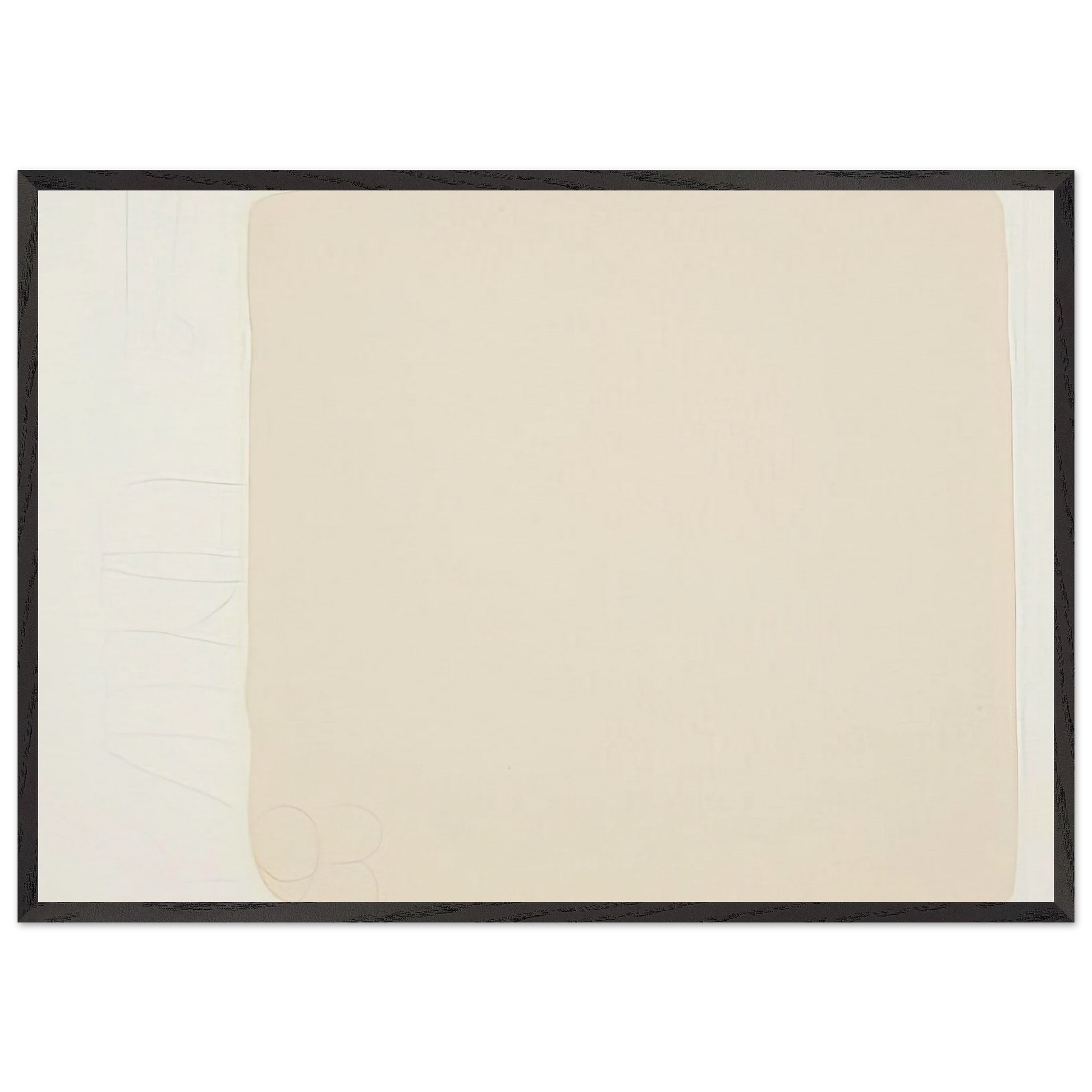 Untitled from BAM III - Robert Ryman Framed Art Print – Black Wooden Frame - Default Title - -Framed Art Print