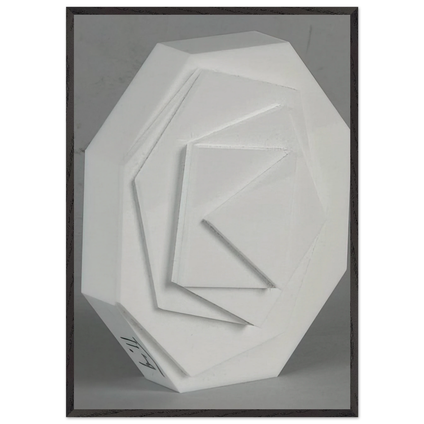 3-8 Eck - Concretism - Max Bill Framed Art Print – Black Wooden Frame - Default Title - -Framed Art Print