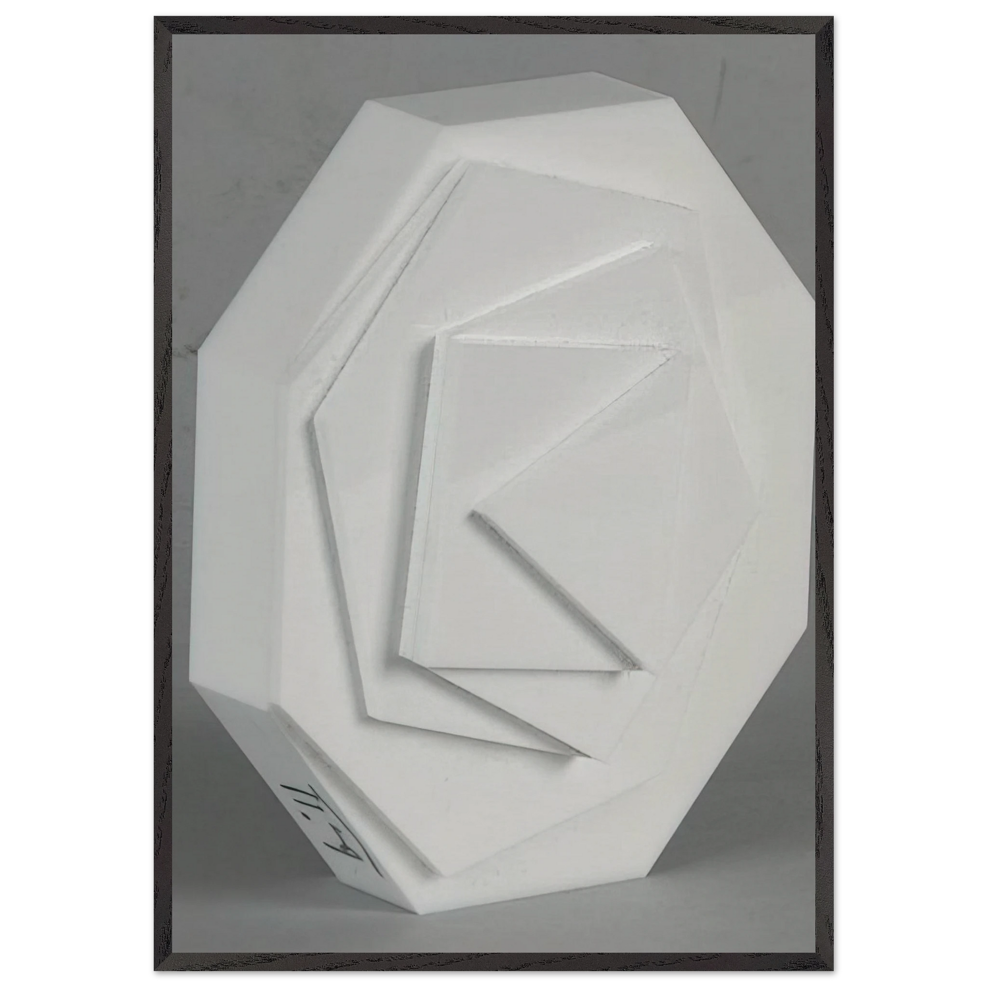 3-8 Eck - Concretism - Max Bill Framed Art Print – Black Wooden Frame - Default Title - -Framed Art Print