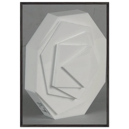 3-8 Eck - Concretism - Max Bill Framed Art Print – Black Wooden Frame - Default Title - -Framed Art Print