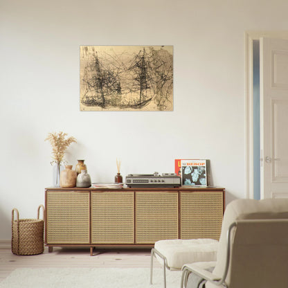 Barco - Art Informel - Wols Brushed Aluminum Print - 70x100 cm / 28x40 inches | Wols Aluminum Print | Wols Prints