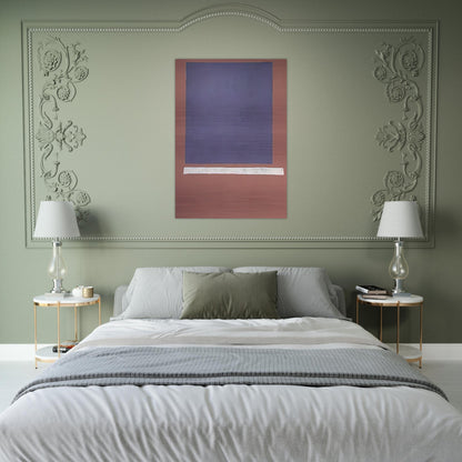 Grand Blue Sun-Box - 1969 - Theodoros Stamos Brushed Aluminum Print - 70x100 cm / 28x40 inches | Theodoros Stamos Aluminum Print | Theodoros Stamos Prints