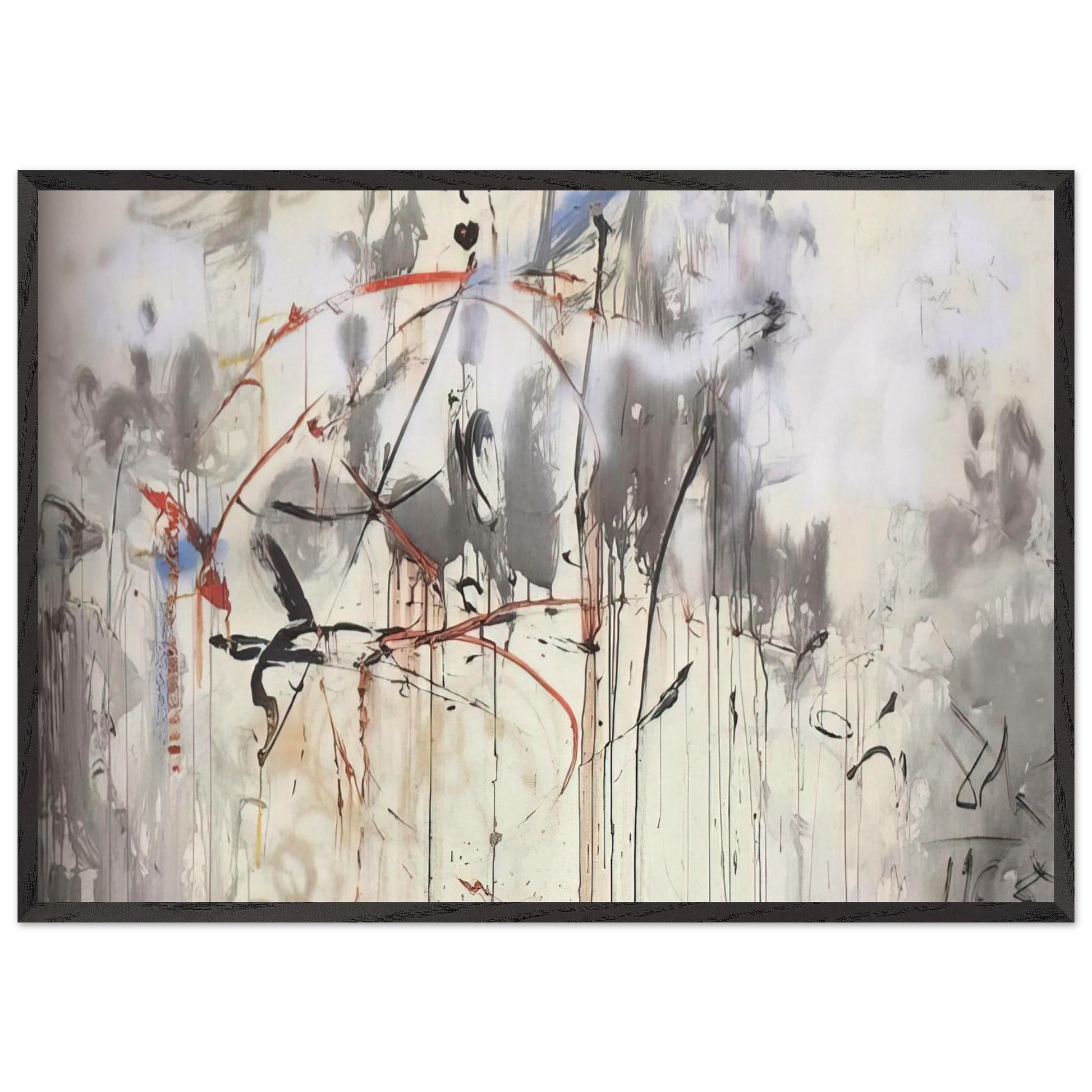 HOMAGE TO MEIRRONIER - Salvador Dali Framed Art Print – Black Wooden Frame - Default Title - -Framed Art Print