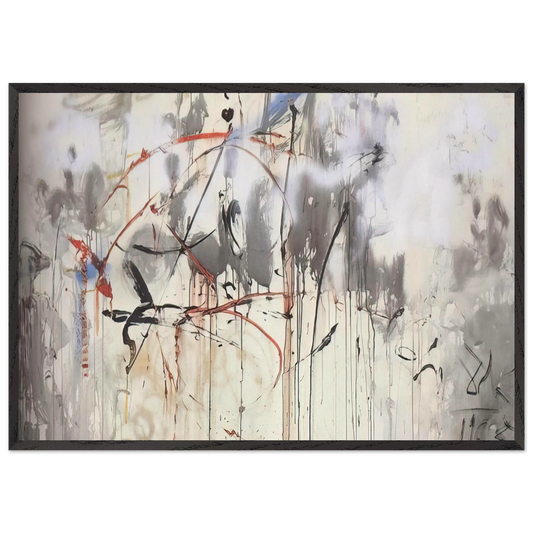 HOMAGE TO MEIRRONIER - Salvador Dali Framed Art Print – Black Wooden Frame - Default Title - -Framed Art Print