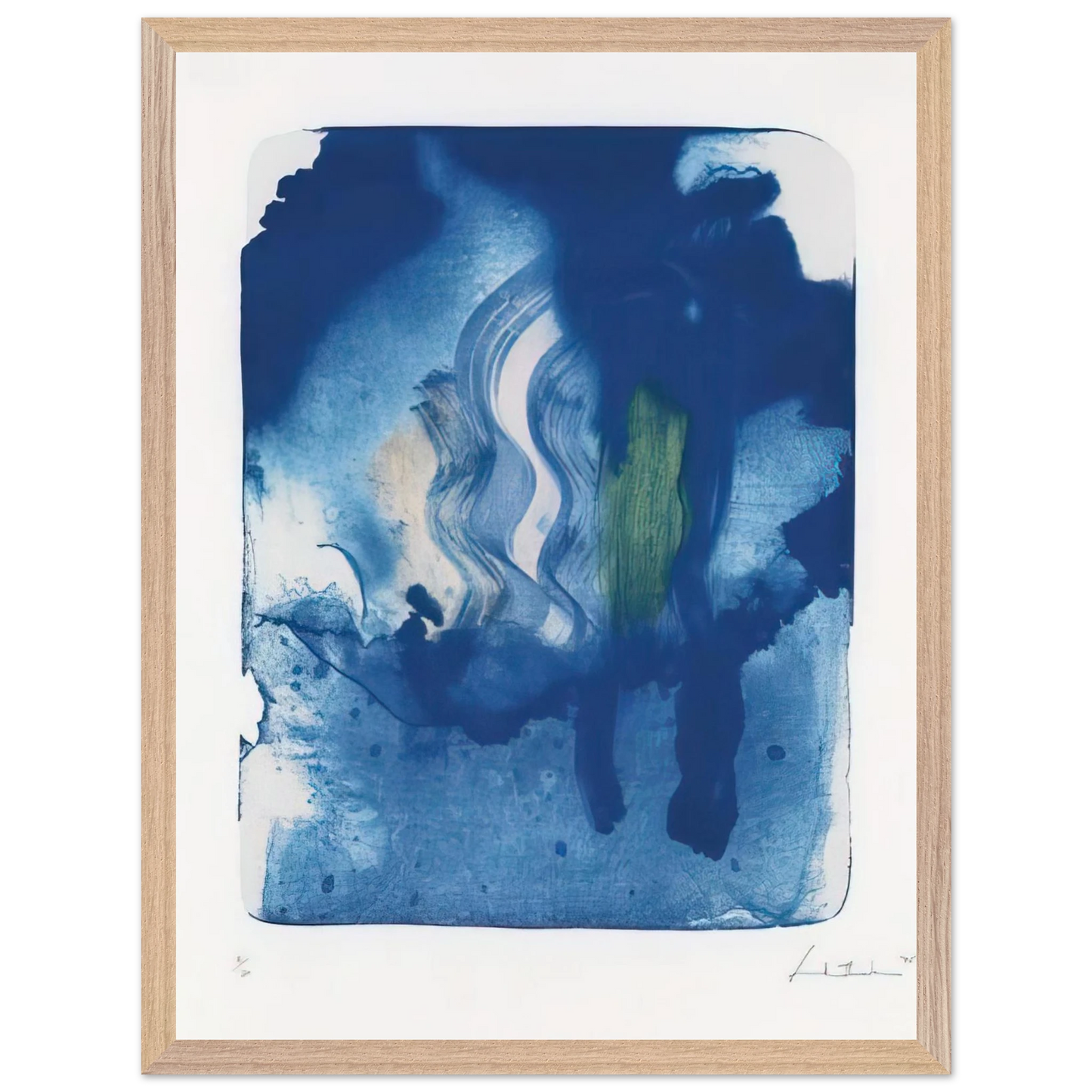 Helen Frankenthaler - Reflections V - 1995 Wall art - 21x29.7 cm / 8x12" - Fine Art Poster - -
