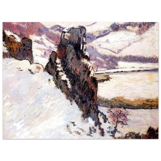 Armand Guillaumin - Creuse under the snow - 1890 Fine Art Poster - Default Title