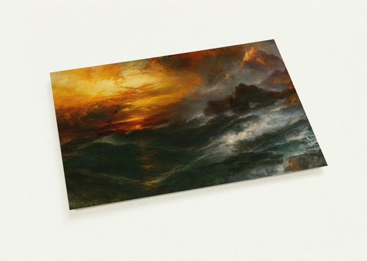 A Mountain of Loadstone Arabian Nights By Thomas Moran Pack of 10 Post Cards | Thomas Moran Post Cards | A6 (10.5 x 14.8 cm) - 4.1 x 5.8 inches