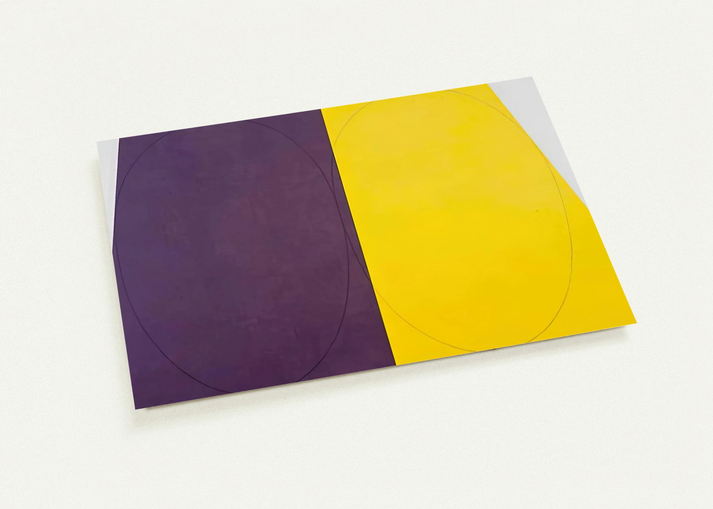 PLANE FIGURE SERIES D DOUBLE PANEL 1993 By Robert Mangold Pack of 10 Post Cards | Robert Mangold Post Cards | A6 (10.5 x 14.8 cm) - 4.1 x 5.8 inches