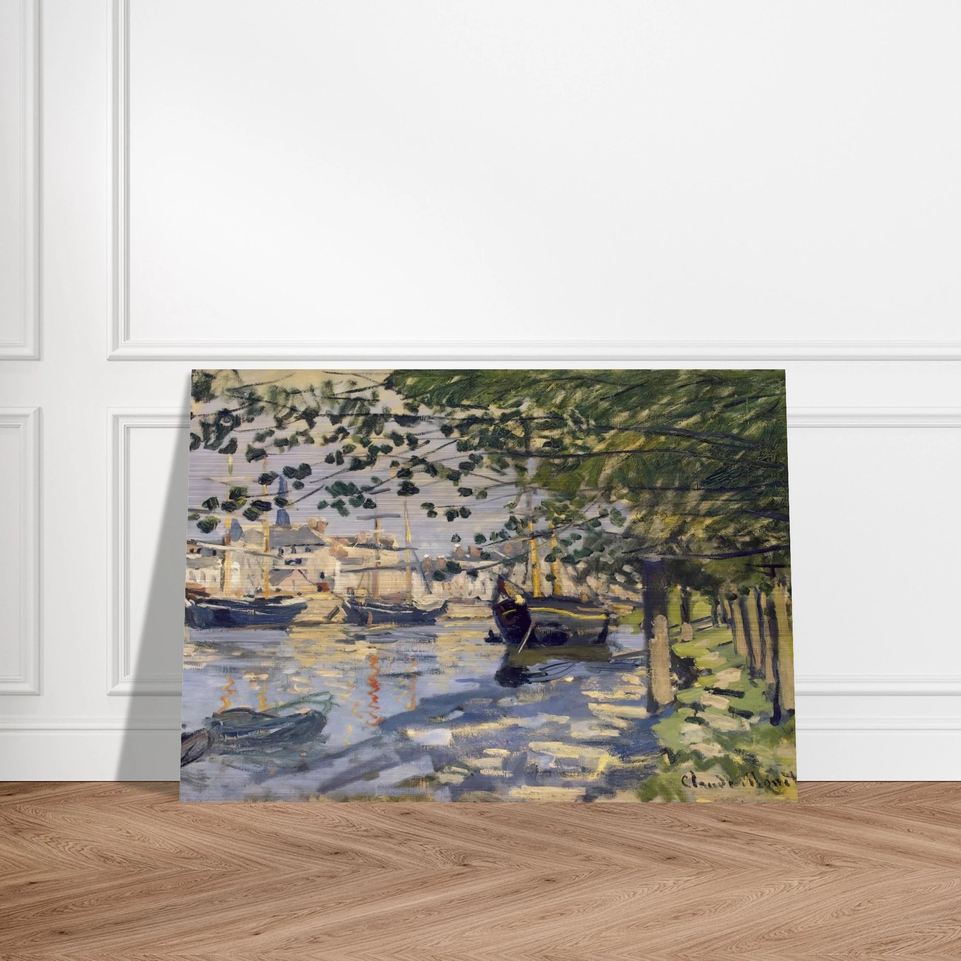 Seine at Rouen - claude monet Brushed Aluminum Print - 70x100 cm / 28x40 inches | claude monet Aluminum Print | claude monet Prints