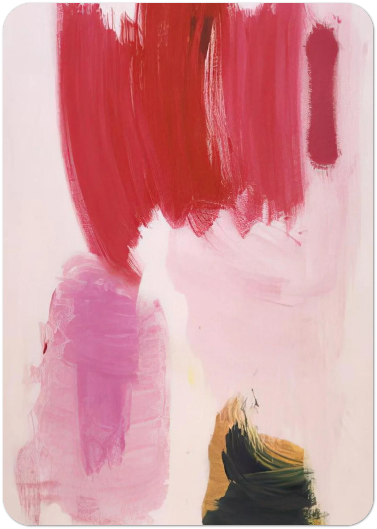 Delirious Pink By Hans Hofmann Pack of 10 Post Cards | Hans Hofmann Post Cards | A6 (10.5 x 14.8 cm) - 4.1 x 5.8 inches