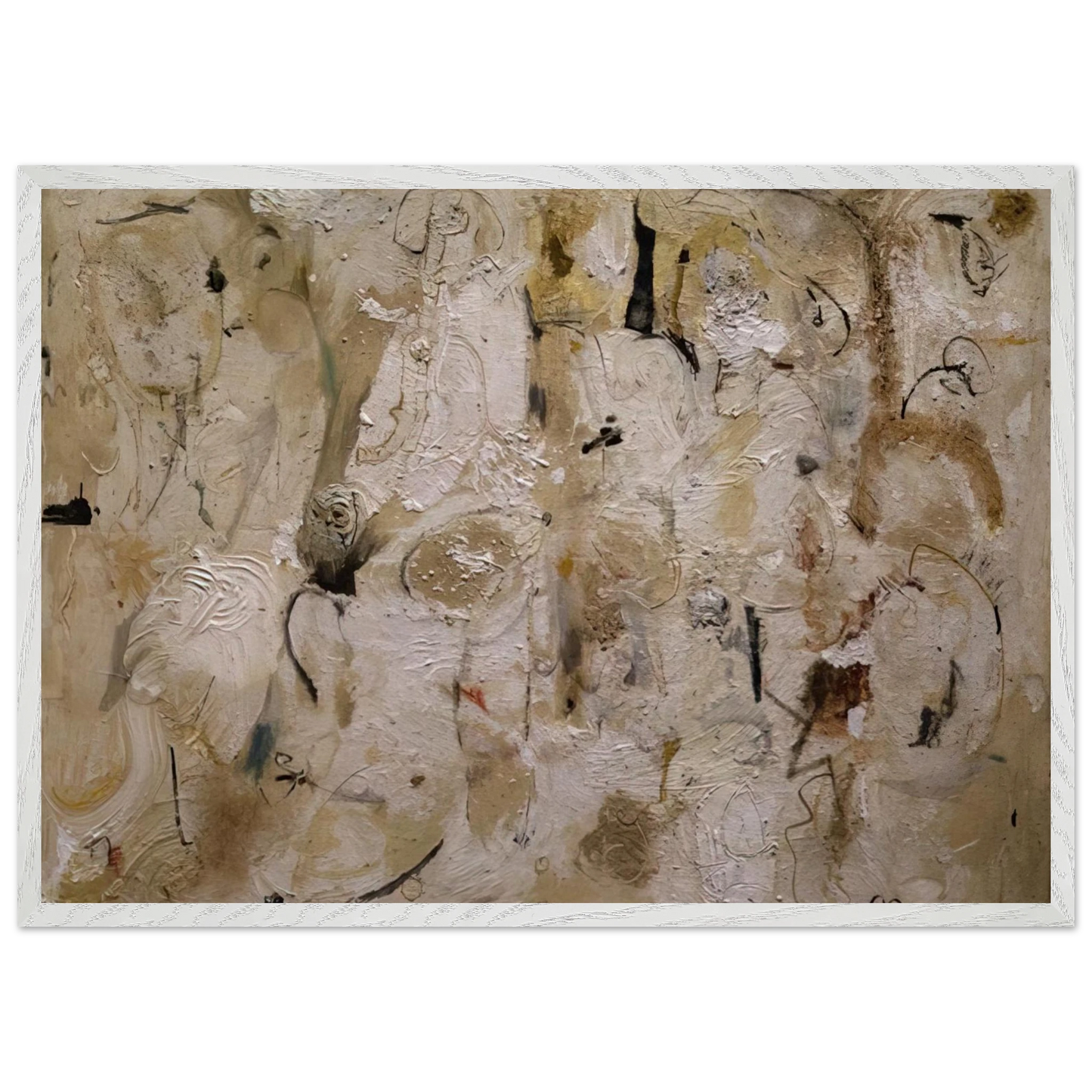 Helen Frankenthaler - Painted on 21st Street - 1951 Wall art - 70x100 cm / 28x40 inches - Premium Wooden Framed Poster With Fine Art Paper - Wood frame
