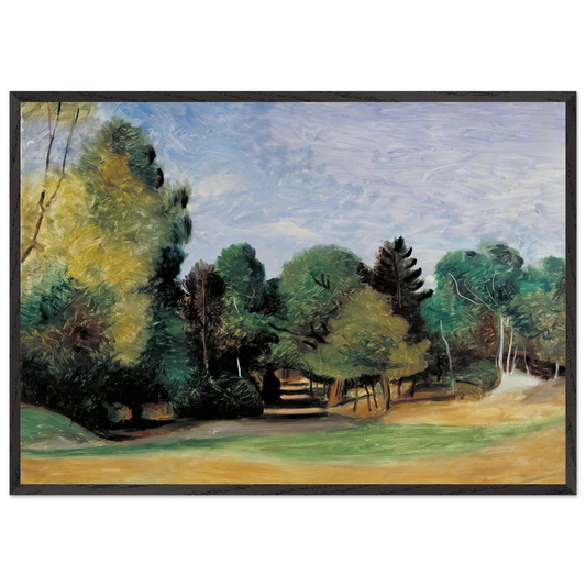 LANDSCAPE NEAR BARBIZON 1922 - Andre Derain Framed Art Print – Black Wooden Frame - Default Title - -Framed Art Print
