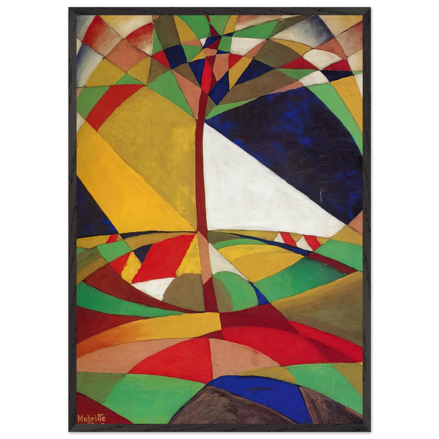 LANDSCAPE 1920 - Rene Magritte Framed Art Print – Black Wooden Frame - Default Title - -Framed Art Print