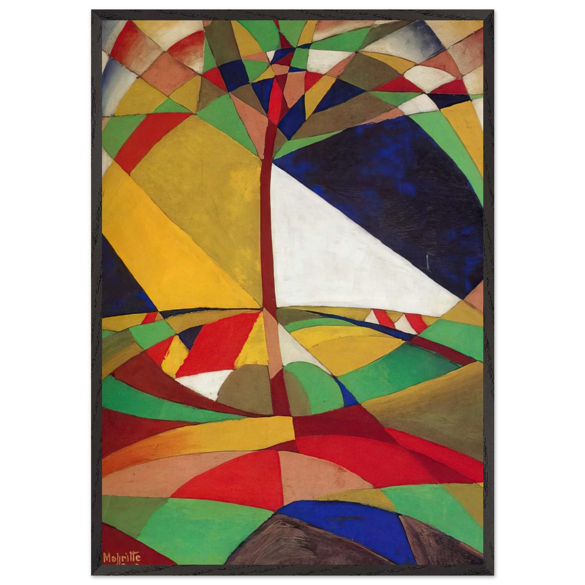 LANDSCAPE 1920 - Rene Magritte Framed Art Print – Black Wooden Frame - Default Title - -Framed Art Print