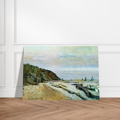 Boatyard near Honfleur - claude monet Brushed Aluminum Print - 70x100 cm / 28x40 inches | claude monet Aluminum Print | claude monet Prints
